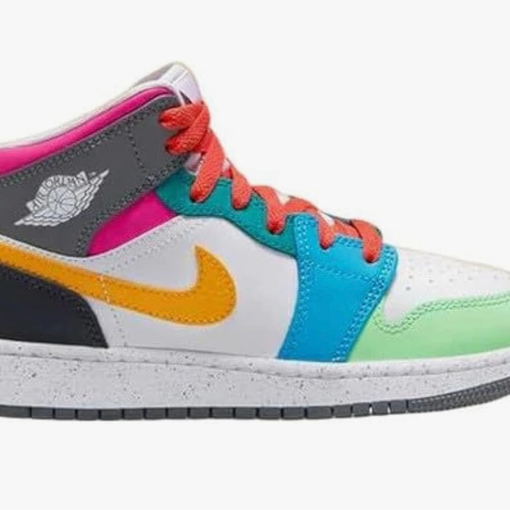 Nike multi color Air Jordan’s, kids